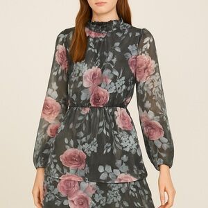 Floral Long Sleeve Dress
